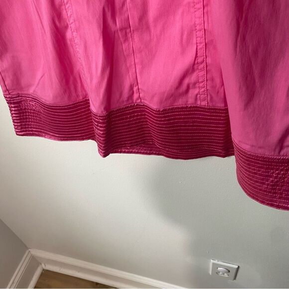 Y2K Solaris Babydoll Cotton Pink Low Back Satin Stretch Mini Dress - Picture 8 of 8